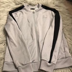 Pump black and silver track jacket